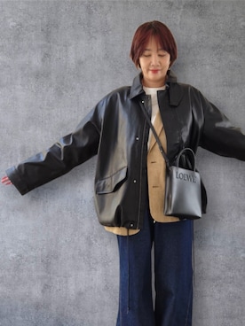 「LOEWE（ロエベ）のアイテム（バッグ）」を使った、yukikiさん（レディース・170cm）の春コーディネート