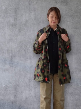 「アイテム（その他アウター）」を使った、yukikiさん（レディース・170cm・50代）の秋コーディネート