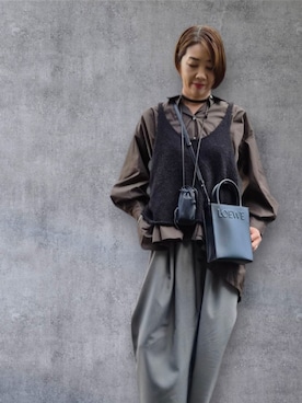 「アイテム（カーゴパンツ）」を使った、yukikiさん（レディース・170cm）の秋コーディネート