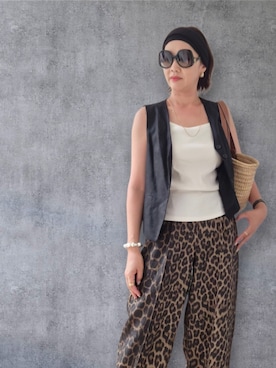 「LOEWE（ロエベ）のアイテム」を使った、yukikiさん（レディース・170cm）の夏コーディネート