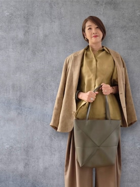 「アイテム（テーラードジャケット）」を使った、yukikiさん（レディース・170cm・50代）の秋コーディネート