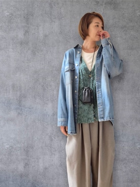 「アイテム（パンツ）」を使った、yukikiさん（レディース・170cm・50代）の秋コーディネート