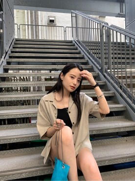 飯村 美沙さん（レディース・156cm）の夏コーディネート