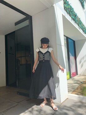 飯村 美沙さん（レディース・156cm）の夏コーディネート