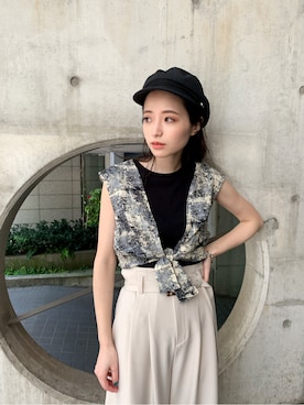 飯村 美沙さん（レディース・156cm）の春コーディネート