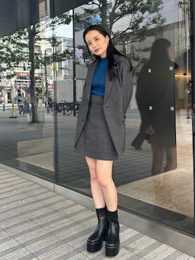 飯村 美沙さん（レディース・156cm）の秋コーディネート