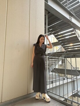 飯村 美沙さん（レディース・156cm）の春コーディネート