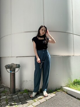 飯村 美沙さん（レディース・156cm）の夏コーディネート
