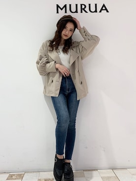 「#春服」｜飯村 美沙さん（レディース・156cm）の春コーディネート
