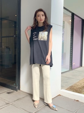 飯村 美沙さん(レディース・156cm)の夏コーディネート