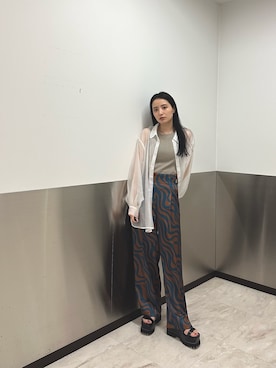 飯村 美沙さん（レディース・156cm）の夏コーディネート