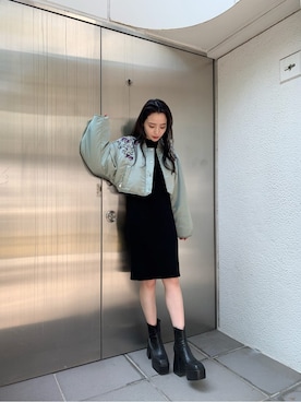 飯村 美沙さん（レディース・156cm）の秋コーディネート