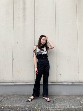 飯村 美沙さん（レディース・156cm）の春コーディネート