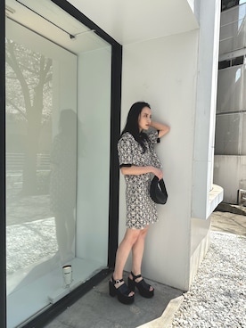 飯村 美沙さん（レディース・156cm）の春コーディネート