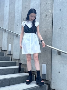 「MURUA（ムルーア）のアイテム」を使った、飯村 美沙さん（レディース・156cm）の春コーディネート