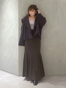 ウエストリブ切替マーメイドスカート｜マーキュリーデュオ