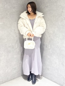 ファートリミングニットワンピース｜マーキュリーデュオ（MERCURYDUO