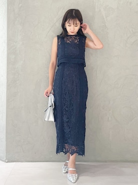 「MERCURYDUO（マーキュリーデュオ）のアイテム（シューズ）」を使った、kaho さん（レディース・151cm）の夏コーディネート