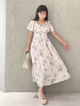 「MERCURYDUO（マーキュリーデュオ）のアイテム（シューズ）」を使った、kaho さん（レディース・151cm）の夏コーディネート