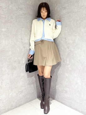 kaho さん（骨格ナチュラル・レディース・151cm）の秋コーディネート