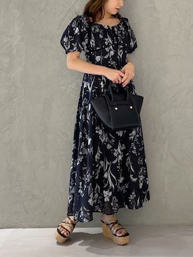 「MERCURYDUO（マーキュリーデュオ）のアイテム（トートバッグ）」を使った、kaho さん（レディース・151cm）の夏コーディネート
