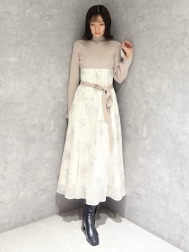 「アイテム（シューズ）」を使った、kaho さん（レディース・151cm）の秋コーディネート