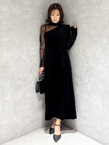 ベロアカットアウトワンピース｜マーキュリーデュオ（MERCURYDUO）公式