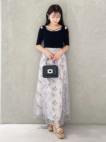 ゆきキティ⭐︎shéllerシェリエ 2023 ステッチウールフレアスカート 2025年最新】シェリエ sheller スカートの人気アイテム - メルカリ