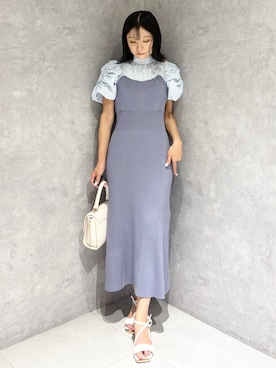 「MERCURYDUO（マーキュリーデュオ）のアイテム（ショルダーバッグ）」を使った、kaho さん（レディース・151cm）の春コーディネート