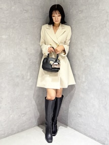 2WAYフィットアンドフレアジャケットワンピース｜マーキュリーデュオ