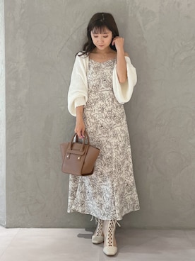 「MERCURYDUO（マーキュリーデュオ）のアイテム（トートバッグ）」を使った、kaho さん（レディース・151cm）の夏コーディネート