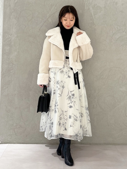 セール】フラワードッキングコルセットニットワンピース 花柄