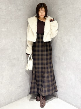 kaho さん（骨格ナチュラル・レディース・151cm）の秋コーディネート