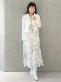 アンドクチュール ボタニカルフラワーワンピ ボタニカルフラワーワンピース(F オフホワイト): AND COUTURE