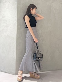 月内最終SALE❣️CHANEL❣️ マーメイドskirt、#38.未使用 ストレッチツイルマーメイドスカート｜マーキュリーデュオ