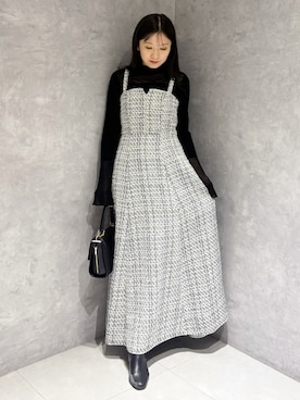 「きれいめコーディネート」｜kaho さん（レディース・151cm）の冬コーディネート