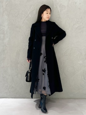 「MERCURYDUO（マーキュリーデュオ）のアイテム（その他アウター）」を使った、kaho さん（レディース・151cm）の秋コーディネート