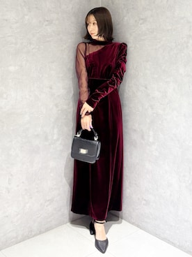 「アイテム（パンプス）」を使った、kaho さん（レディース・151cm）の冬コーディネート