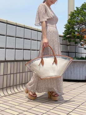 「MERCURYDUO（マーキュリーデュオ）のアイテム（キャミソール）」を使った、kaho さん（レディース・151cm）の夏コーディネート