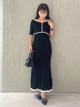 「MERCURYDUO（マーキュリーデュオ）のアイテム（シューズ）」を使った、kaho さん（レディース・151cm）の夏コーディネート