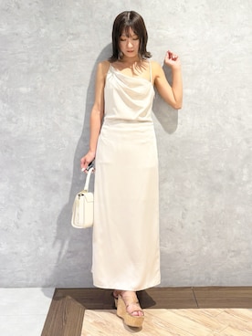 「アイテム（ワンピース/ドレス）」を使った、kaho さん（レディース・151cm）の夏コーディネート