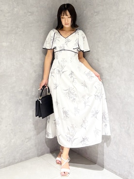 「MERCURYDUO（マーキュリーデュオ）のアイテム」を使った、kaho さん（レディース・151cm）の夏コーディネート