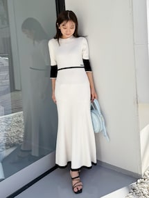 MARY QUANTコラボ】バックシャンデイジーストラップマーメイドニット