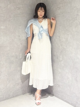 「MERCURYDUO（マーキュリーデュオ）のアイテム」を使った、kaho さん（レディース・151cm）の夏コーディネート