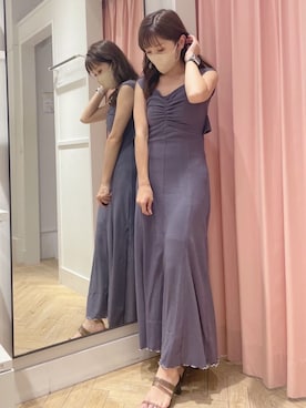 「MERCURYDUO（マーキュリーデュオ）のアイテム（キャミソール）」を使った、kaho さん（レディース・151cm）の夏コーディネート