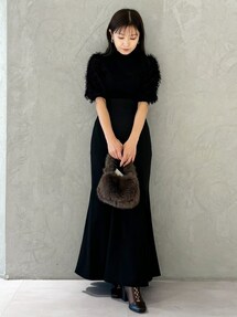 値下げ MERCURYDUO フェザースリーブニット マーキュリーデュオ MERCURYDUO フェザースリーブニット