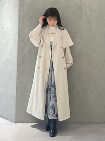 ぼかしフラワーメッシュリバーシブルスカート ぼかしフラワーメッシュリバーシブルスカート｜マーキュリー
