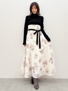 「アイテム（シューズ）」を使った、kaho さん（レディース・151cm）の秋コーディネート