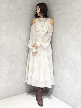 「アイテム（ワンピース/ドレス）」を使った、kaho さん（レディース・151cm）の秋コーディネート