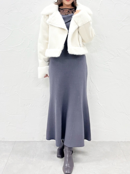 セール】フェイクムートンボンバージャケット（ムートンコート